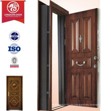Puerta blindada de diseño de panel personalizado de fábrica, Puertas de acero de Turquía Puertas de swing externas, Puerta de seguridad turca de moda